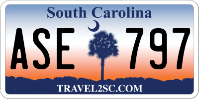 SC license plate ASE797