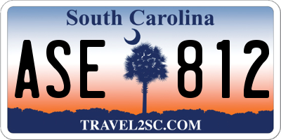 SC license plate ASE812