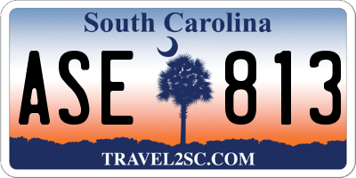 SC license plate ASE813