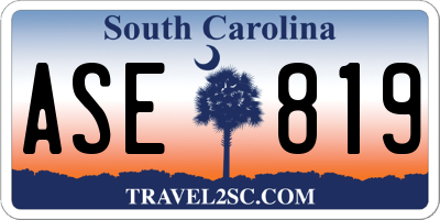 SC license plate ASE819