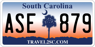 SC license plate ASE879
