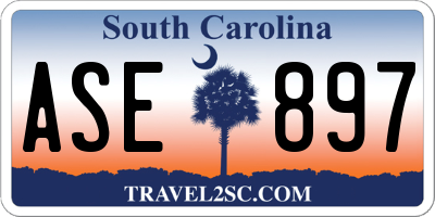 SC license plate ASE897