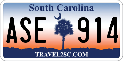 SC license plate ASE914