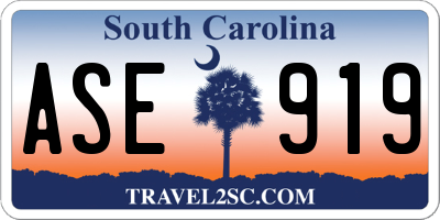 SC license plate ASE919