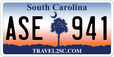 SC license plate ASE941