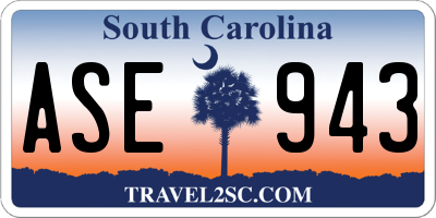 SC license plate ASE943