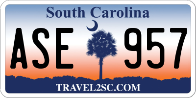 SC license plate ASE957