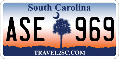 SC license plate ASE969