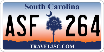 SC license plate ASF264
