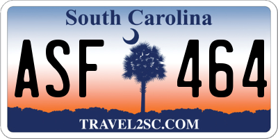 SC license plate ASF464