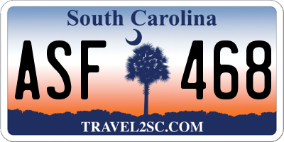 SC license plate ASF468