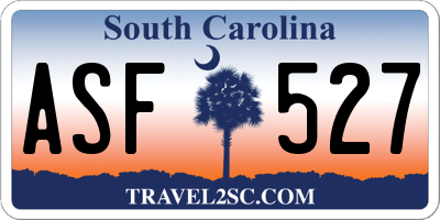SC license plate ASF527