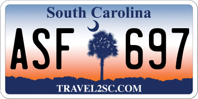 SC license plate ASF697