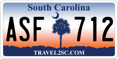 SC license plate ASF712