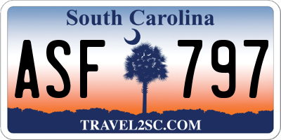 SC license plate ASF797