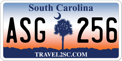 SC license plate ASG256