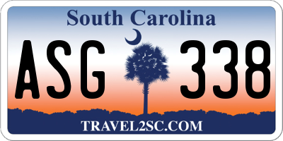 SC license plate ASG338