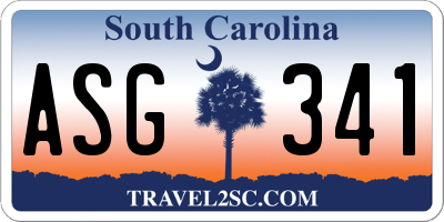 SC license plate ASG341