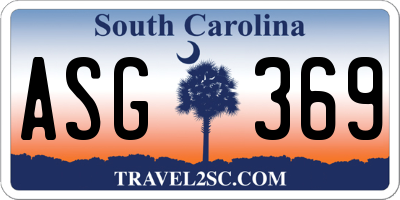SC license plate ASG369