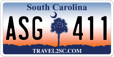 SC license plate ASG411