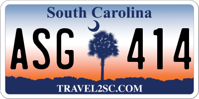 SC license plate ASG414