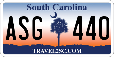 SC license plate ASG440