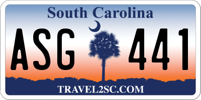 SC license plate ASG441