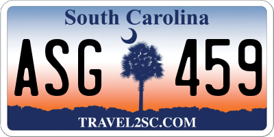 SC license plate ASG459