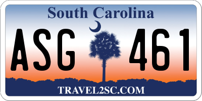 SC license plate ASG461