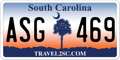 SC license plate ASG469