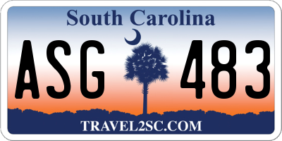 SC license plate ASG483