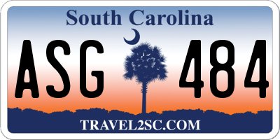 SC license plate ASG484