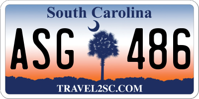 SC license plate ASG486