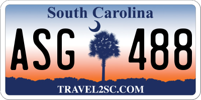 SC license plate ASG488