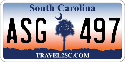 SC license plate ASG497