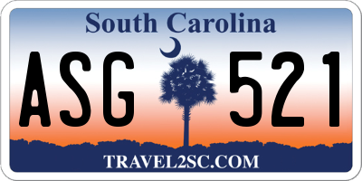 SC license plate ASG521