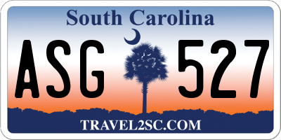 SC license plate ASG527