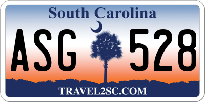 SC license plate ASG528