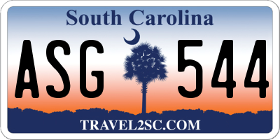 SC license plate ASG544