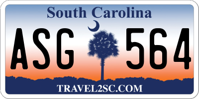 SC license plate ASG564