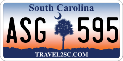 SC license plate ASG595