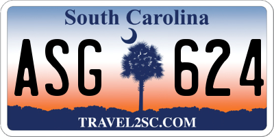 SC license plate ASG624