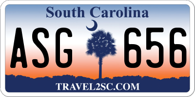 SC license plate ASG656