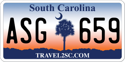 SC license plate ASG659