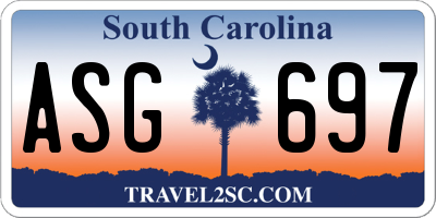 SC license plate ASG697