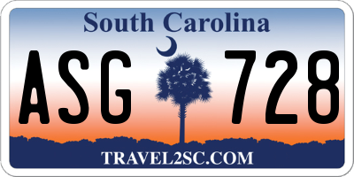 SC license plate ASG728