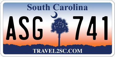 SC license plate ASG741