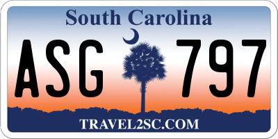 SC license plate ASG797