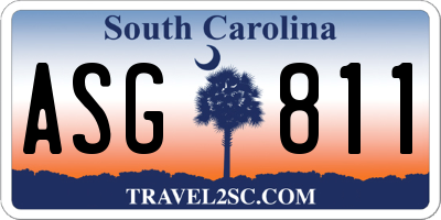 SC license plate ASG811