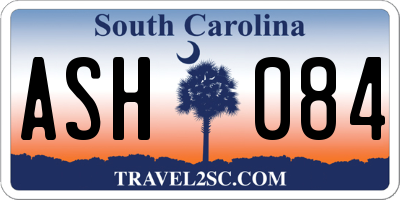 SC license plate ASH084